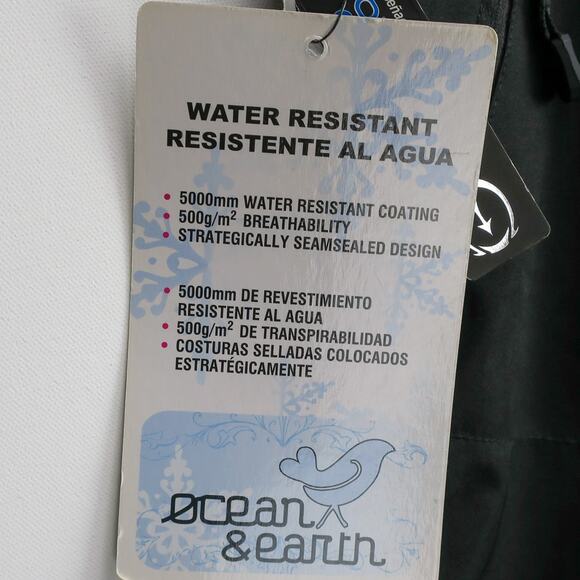 Snow Pants Men’s M Insulated Waterproof Black Winter Ski Outdoor Ocean & Earth - Picture 8 of 16